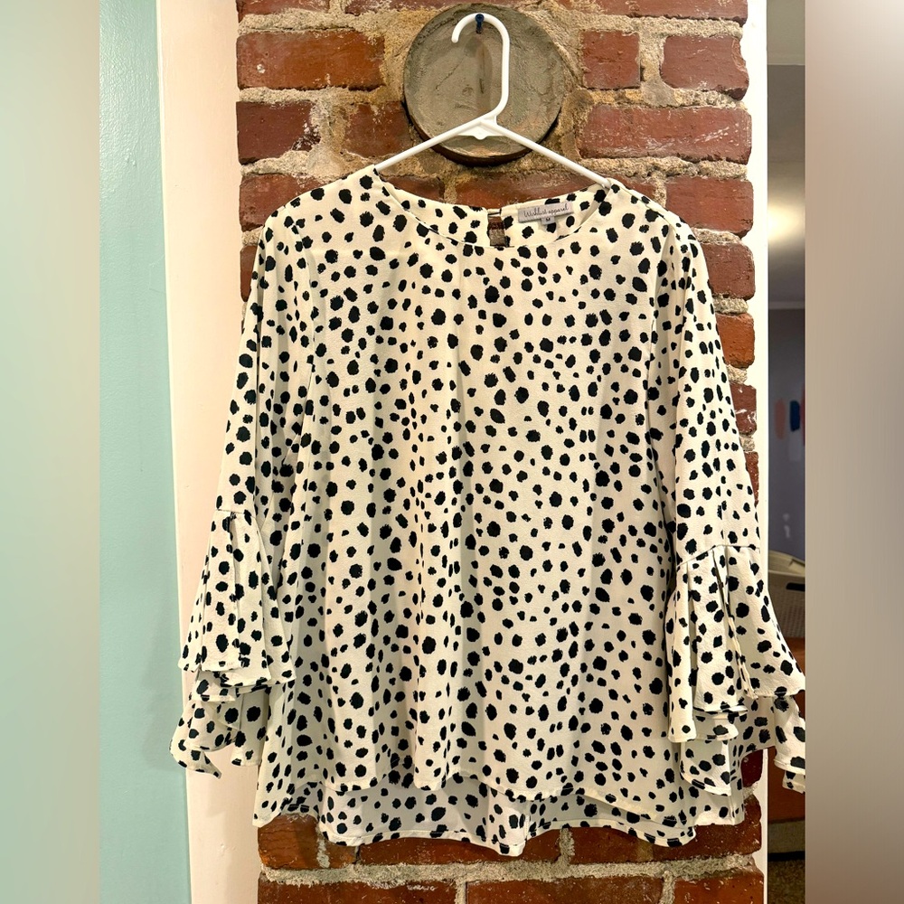 Black & White Blouse - M